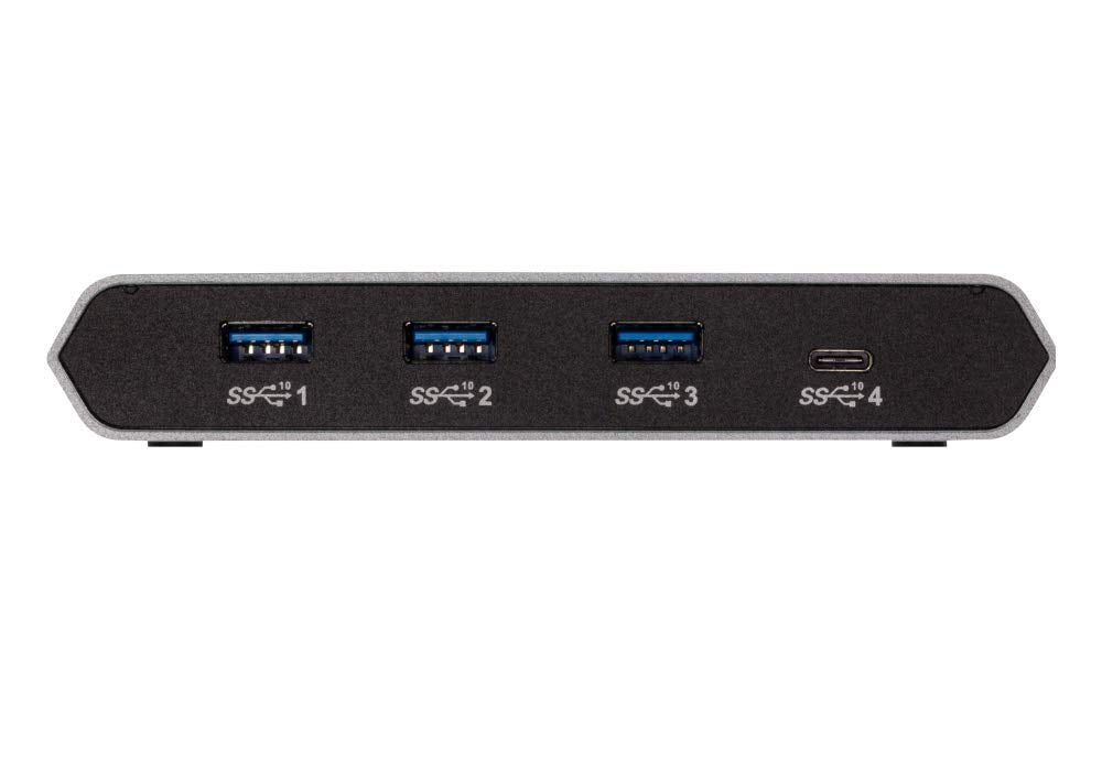 ATEN 2-Port USB-C Gen 2 Sharing Switch with Power Pass-Through | UK Version US3342