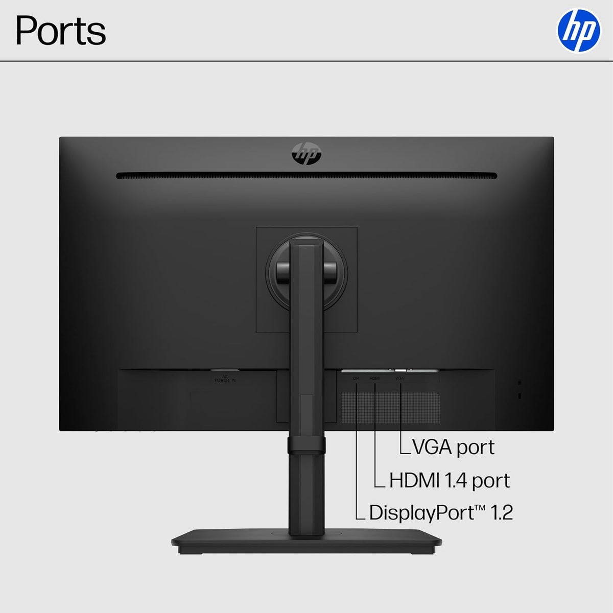 HP P24H G5 24" Class Full HD LCD Monitor - 16:9 - Black - 23.8" Viewable - in-Plane Switching (IPS) Technology - Edge LED Backlight - 1920 x 1080-16.7 Million Colors - 250 Nit - 5 ms - Speakers - HD