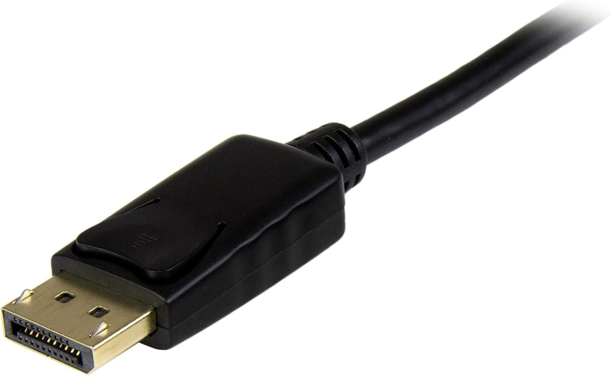 StarTech.com 6ft (2m) DisplayPort to HDMI Cable - 4K 30Hz - DisplayPort to HDMI Adapter Cable - DP 1.2 to HDMI Monitor Cable Converter - Latching DP Connector - Passive DP to HDMI Cord (DP2HDMM2MB)