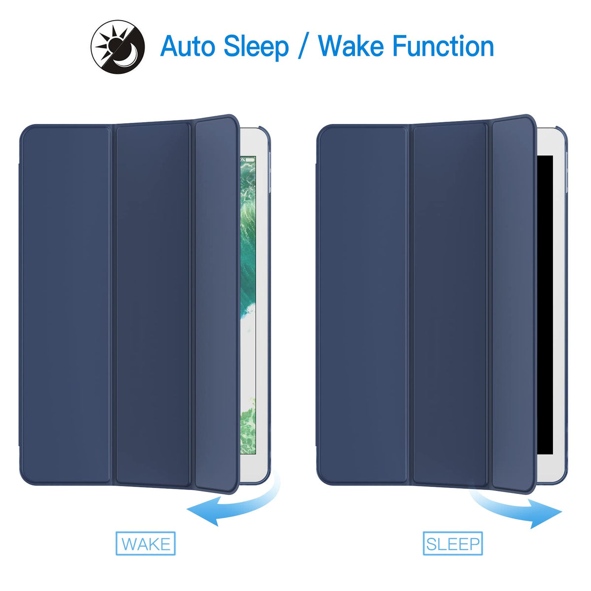 JETech Case for iPad Pro 10.5-Inch and iPad Air 3 (10.5-Inch 2019, 3rd Generation), Smart Cover Auto Wake/Sleep Cover (Black)