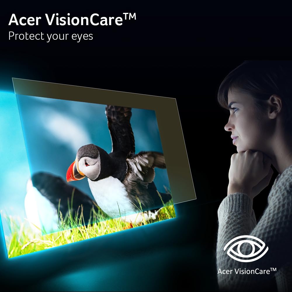 acer 23.8” Full HD 1920 x 1080 IPS Zero Frame Home Office Computer Monitor - 178° Wide View Angle - 16.7M - NTSC 72% Color Gamut - Low Blue Light - Tilt Compatible - VGA HDMI DVI R240HY bidx