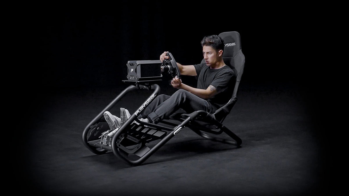 Playseat Trophy Sim Racing Cockpit | High Performance Racing Simulator Cockpit | Supports Direct Drive | Compatible with All Steering Wheels & Pedals on the Market | Supports PC & Console | Black