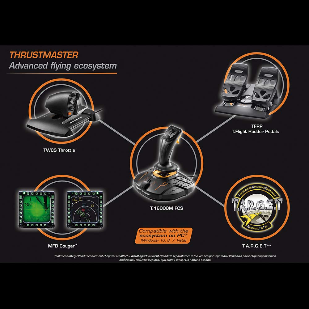Thrustmaster T16000M FCS HOTAS (Compatible with PC)
