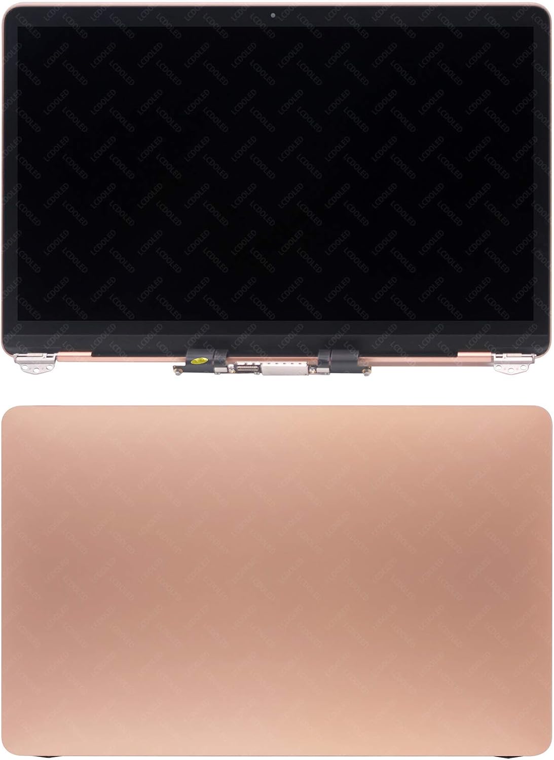 LCDOLED Replacement 13.3 inches 2560x1600 Full LCD Screen Complete Top Assembly for MacBook Air Retina 13" A1932 Late 2018 2019 EMC 3184 MRE82 MREA2 MVFH2 MVFJ2 (Rose Gold)