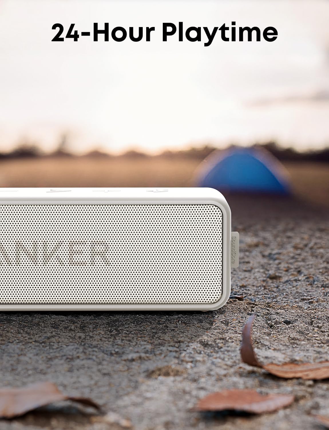 Anker Soundcore 2 Portable Bluetooth Speaker with Stereo Sound, Bluetooth 5, Bassup, IPX7 Waterproof, 24-Hour Playtime, Wireless, Speaker for Home, Outdoors, Travel