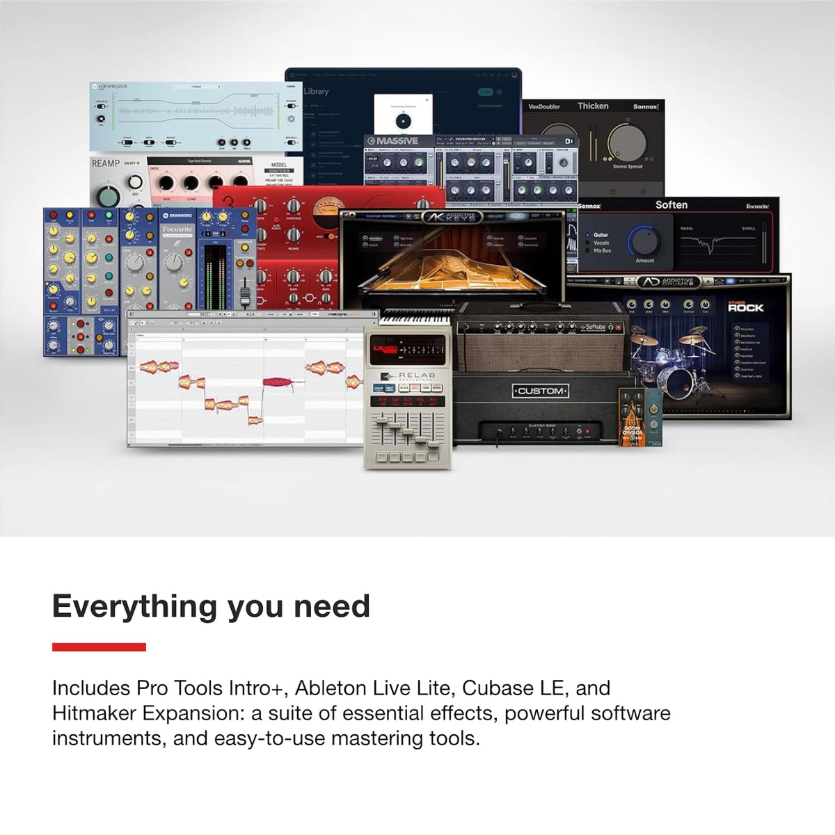 Focusrite Scarlett Solo 4th Gen USB Audio Interface, for the Guitarist, Vocalist, or Producer — High-Fidelity, Studio Quality Recording, and All the Software You Need to Record