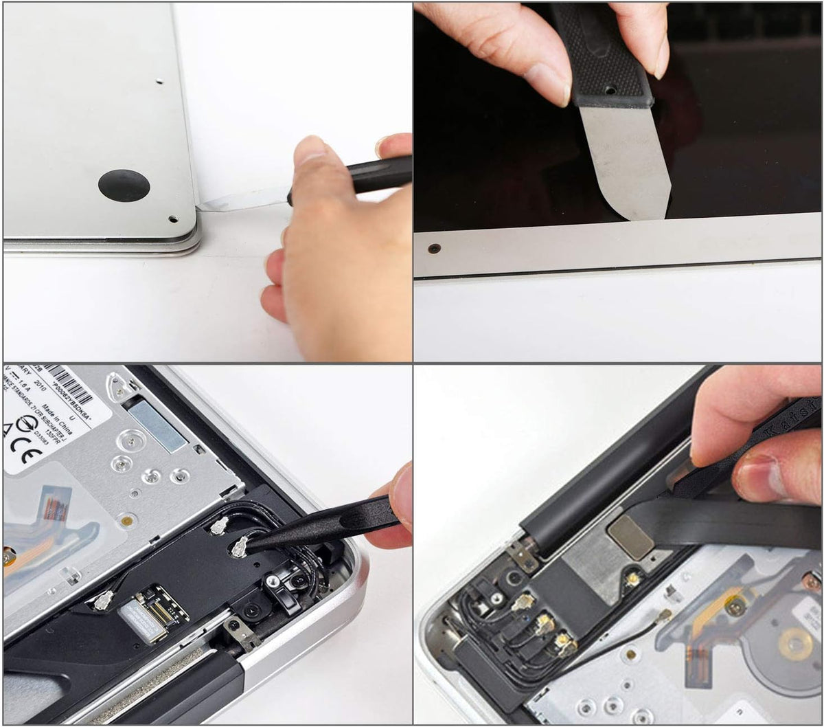 Kaisi 5pcs MacBook Repair Tool Kit Precision P5 Pentalobe Screwdriver, T5 Torx and PH000 Phillips Screwdriver with Ultra-Thin Steel and Nylon Spudgers for MacBook Pro & MacBook Air with Retina Display