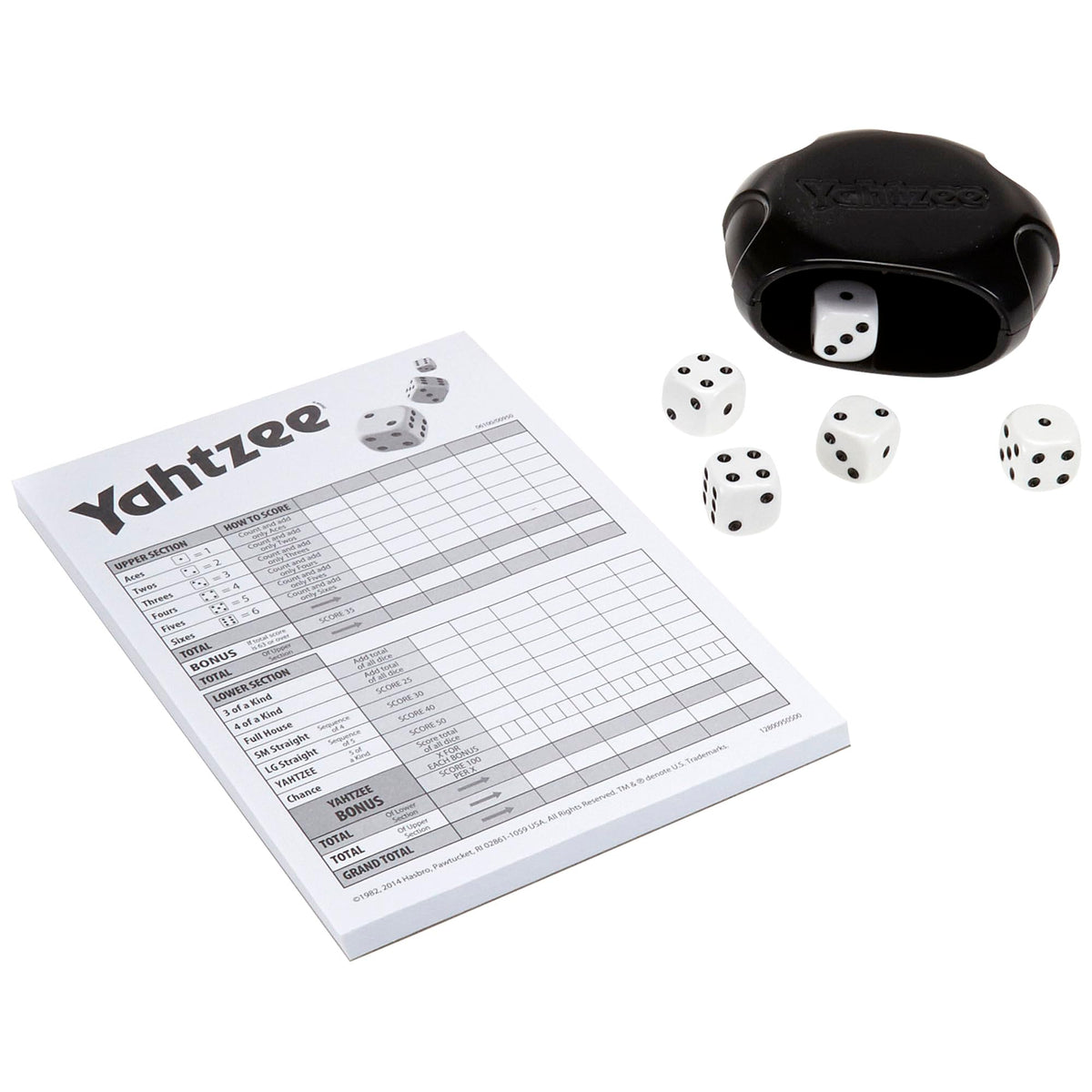 Hasbro Gaming Yahtzee Game, Fast-Playing Dice Games for Kids, Teens, and Adults, Strategy Games, Family Games for Kids, 2 or More Players, Ages 8 and Up