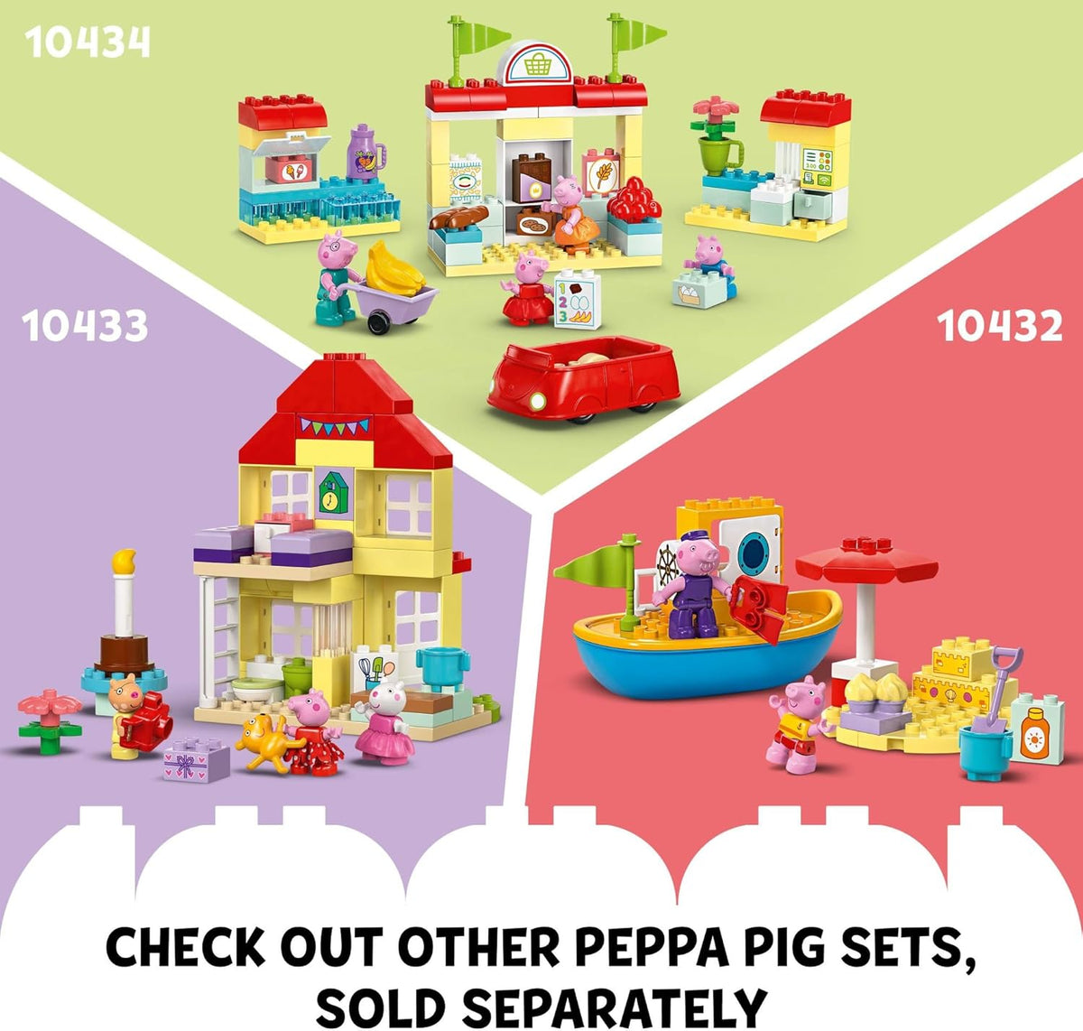 LEGO DUPLO Peppa Pig Garden and Tree House Toddler Toy, Building Block Learning Set for Preschool Kids with 2 Figures Included, Peppa Pig Toy Gift Idea for Toddlers Ages 2 and Up, 10431