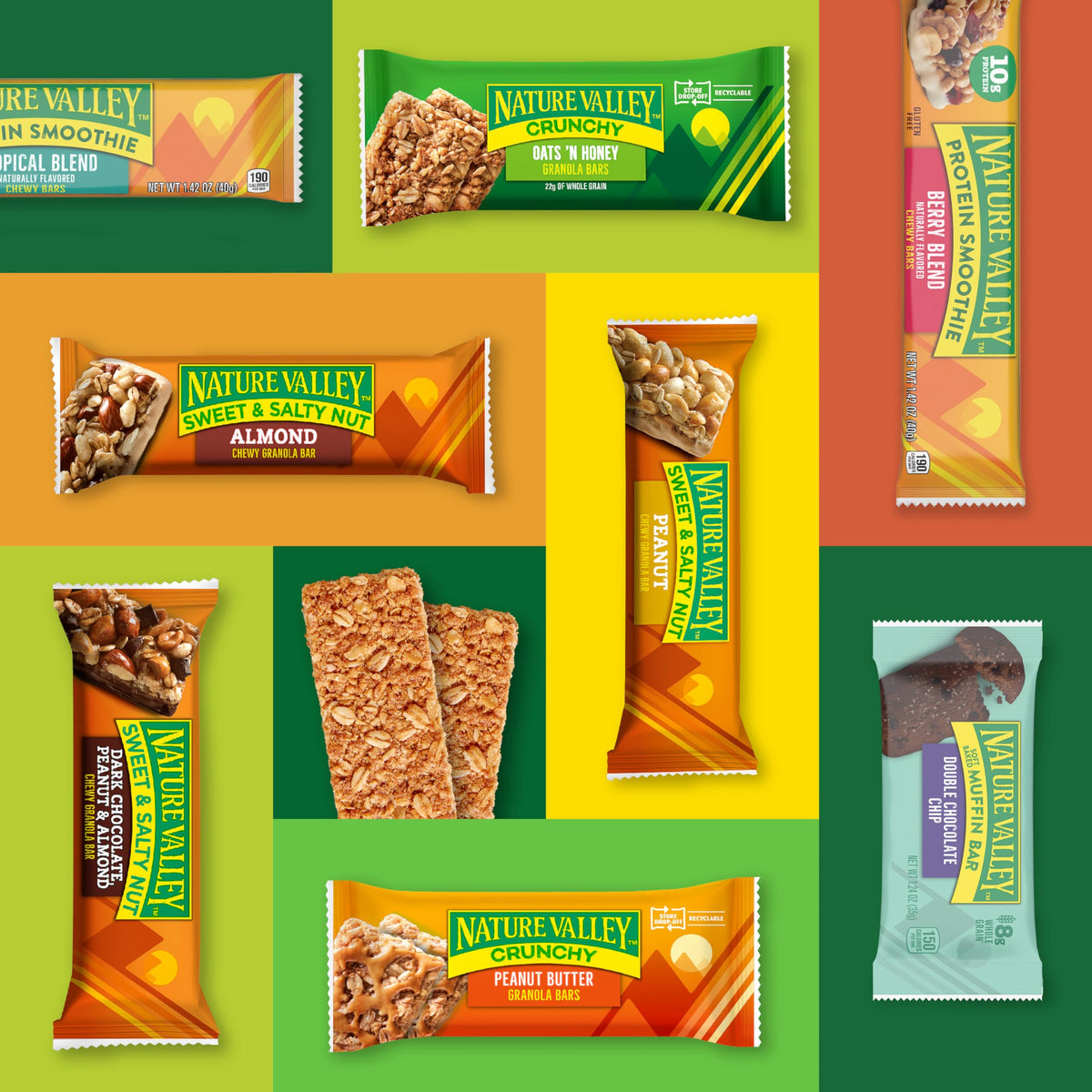 Nature Valley Crunchy Granola Bars, Variety Pack, 48 Ct, 35.76 oz (24 Pouches)