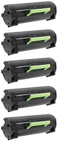 Compatible Replacement for Lexmark MS-410/MS-415/MS-510/MS-610 Series GSA High Yield Toner Cartridge (5/PK-10000 Page Yield) (NO. 501X) (50F0X0G_5PK)