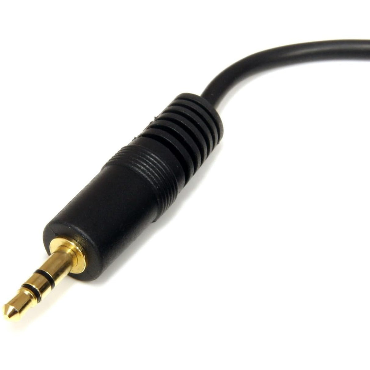 StarTech.com 15 ft. (4.6 m) 3.5mm Audio Cable - 3.5mm Slim Audio Cable - Gold Plated Connectors - Male/Male - Aux Cable (MU15MMS), Black