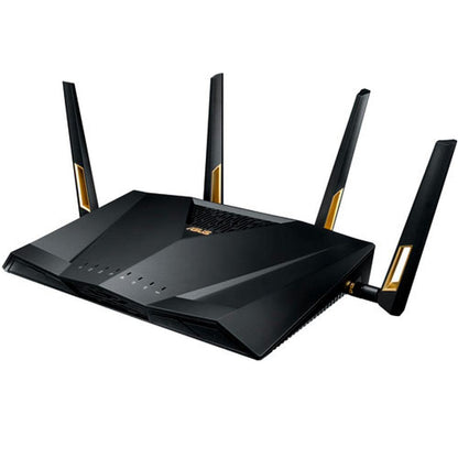 ASUS RT-AX88U AX6000 Dual Band WiFi 6 Gaming Router, 8 Ports, Lifetime Security, Adaptive QoS
