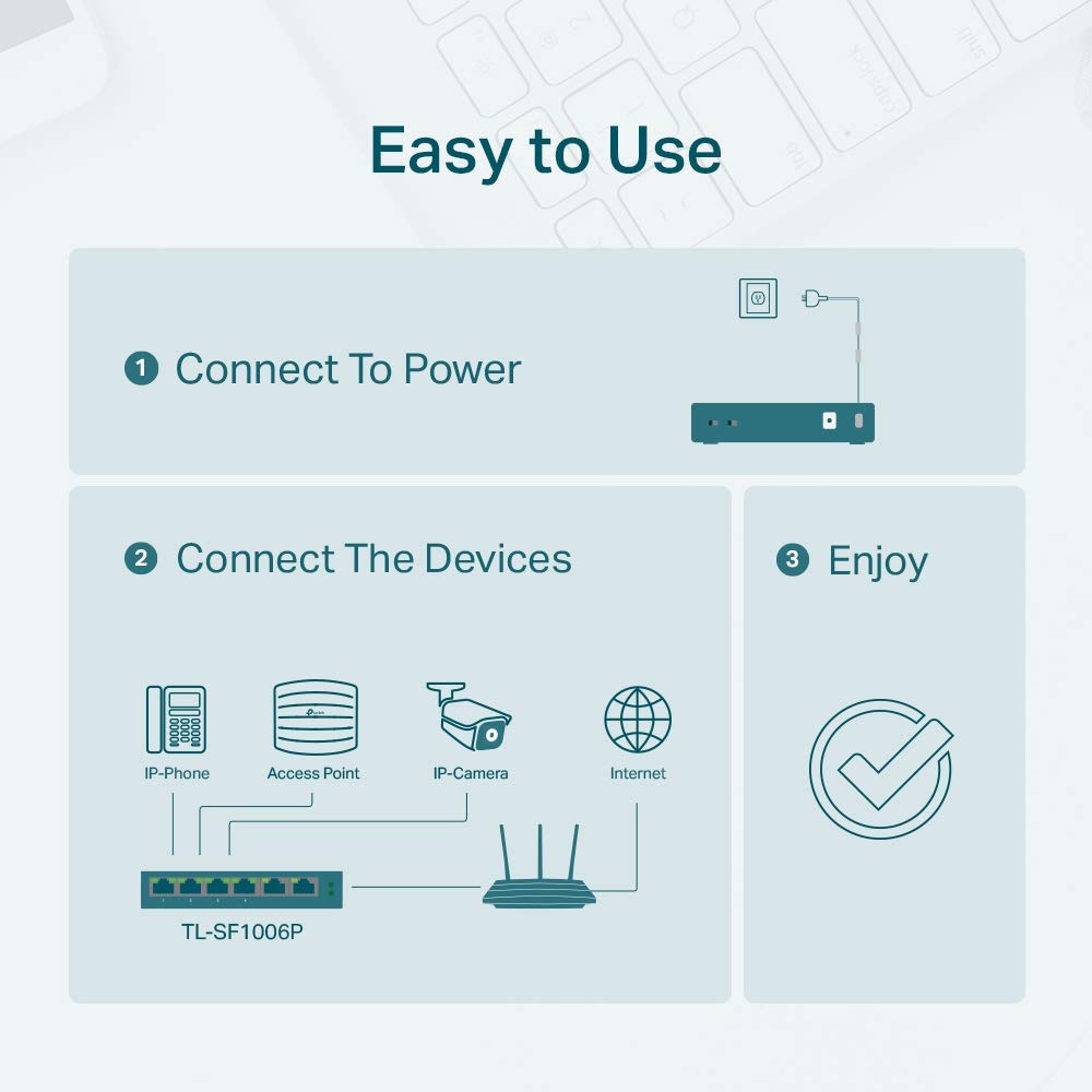 Learning Resources TL-SF1005D TP-Link 5-Port Fast Ethernet Unmanaged Switch | Plug and Play | Desktop