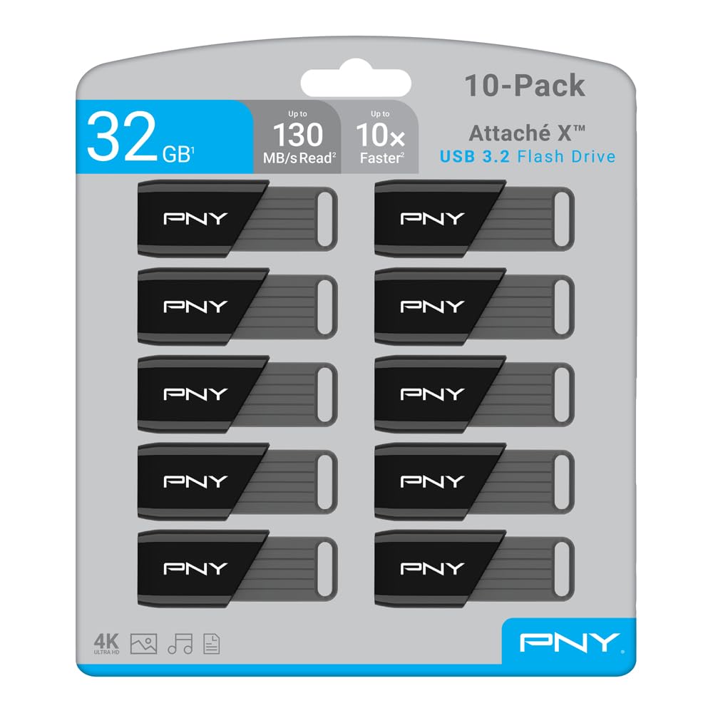 PNY 256GB Attaché X USB 3.2 Gen 1 Flash Drive