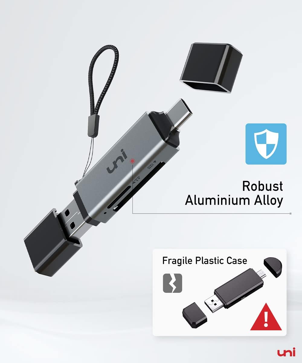 uni SD Card Reader,High Speed USB C to Micro SD Memory Card Adapter USB 3.0