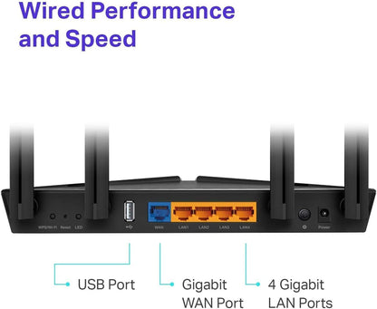 TP-Link WiFi 6 Router AX1800 Smart WiFi Router (Archer AX20) – 802.11ax Router, Dual Band Gigabit Router, Parental Controls, Long Range Coverage