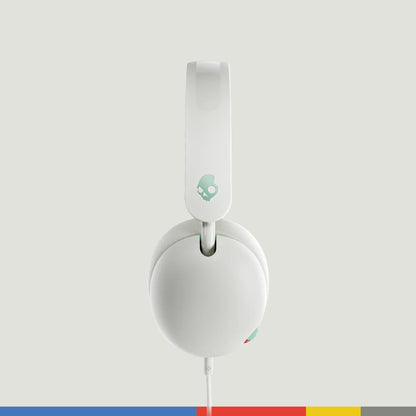 Skullcandy Grom Wireless Headphones, Volume-Limiting Audio, Comfortable Over-Ear Fit, Designed for Kids 6+, Up to 45 Hours Battery, Backup 3.5mm AUX Cable Included with Built-in Microphone - Black