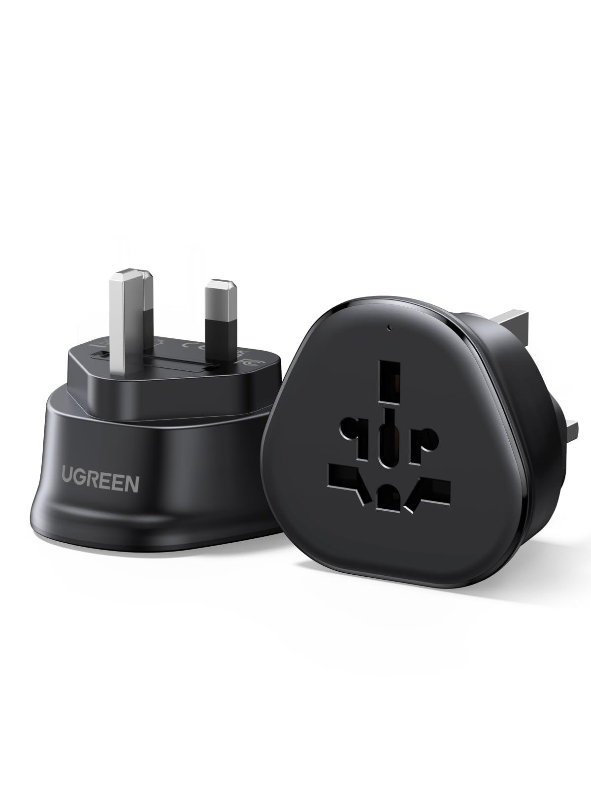 UGREEN US Plug Travel Adapter, EU/UK/AU/JP/CN/NZ/PH to US (Type B), International to US Pin Converter, Power Outlet Charger, 200+ Countries Compatibility, 1 Pack