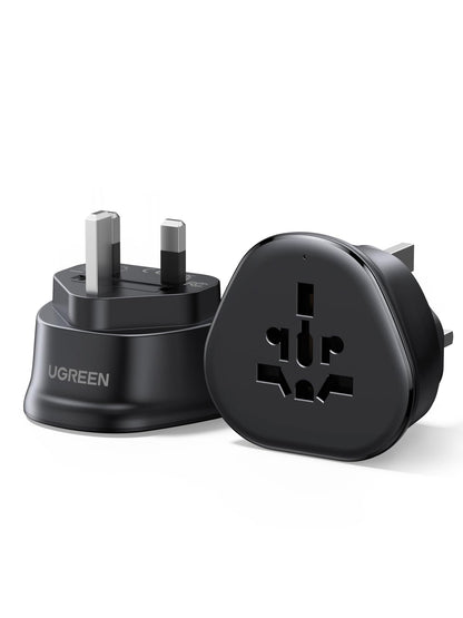 UGREEN US Plug Travel Adapter, EU/UK/AU/JP/CN/NZ/PH to US (Type B), International to US Pin Converter, Power Outlet Charger, 200+ Countries Compatibility, 1 Pack