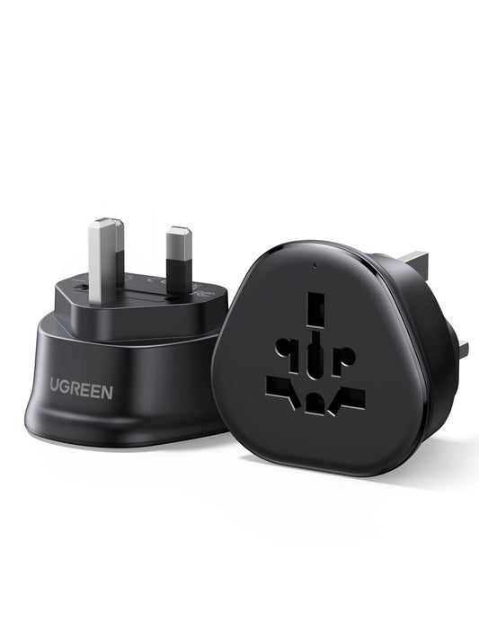 UGREEN US Plug Travel Adapter, EU/UK/AU/JP/CN/NZ/PH to US (Type B), International to US Pin Converter, Power Outlet Charger, 200+ Countries Compatibility, 1 Pack