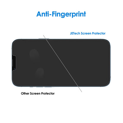 JETech Screen Protector for iPhone 15 6.1-Inch, Bubble Free, Tempered Glass Film with Easy Installation Tool, Case-Friendly, HD Clear, 2-Pack