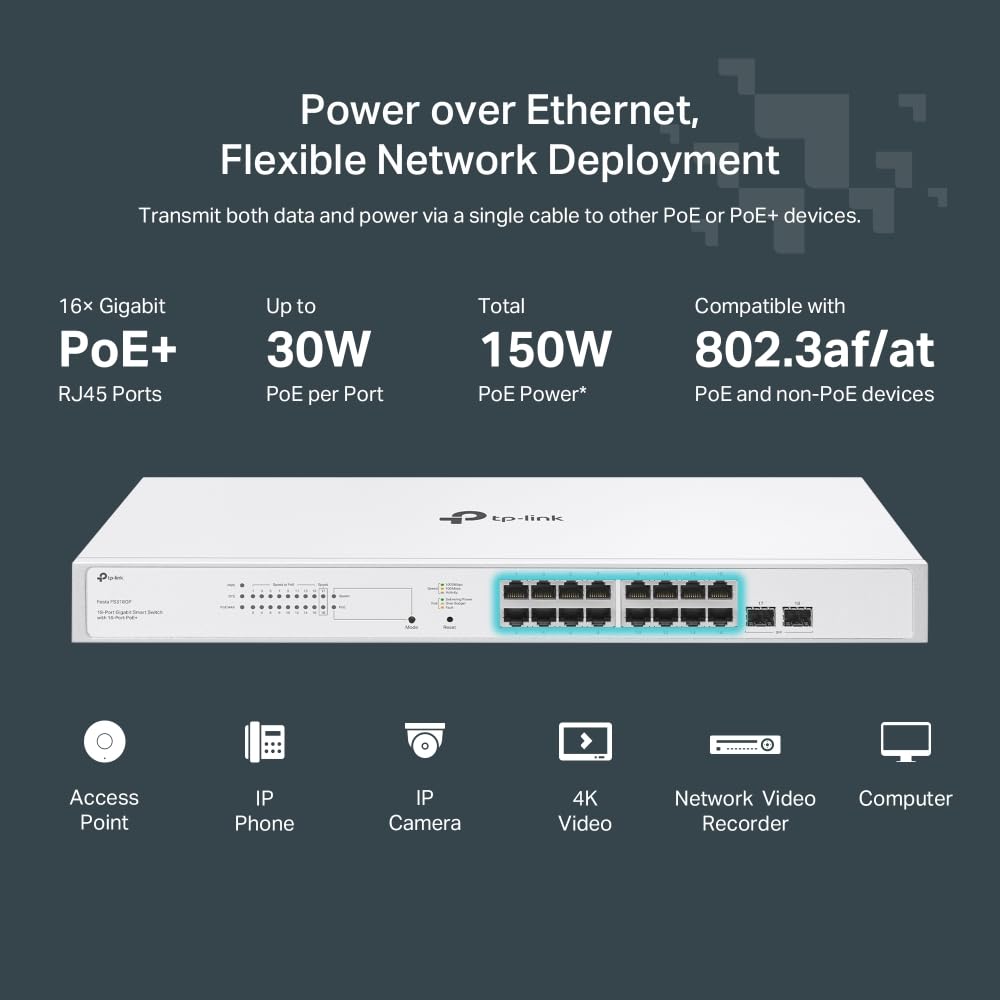 TP-Link TL-SG108S 8 Port Gigabit Ethernet Switch | Desktop/Wall-Mount | Plug & Play | Fanless | Sturdy Metal | 3 Year Manufacturer Warranty | 802.1p/DSCP QoS & IGMP Snooping | Compact Design