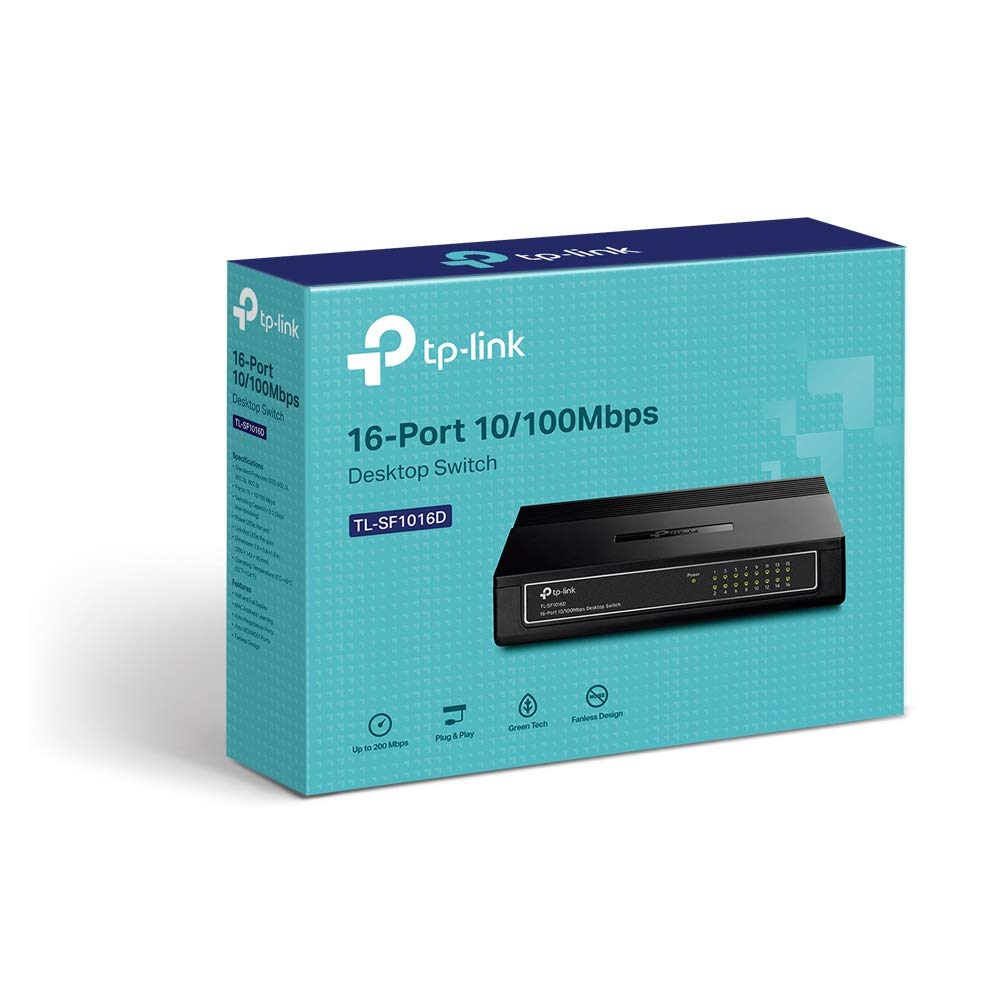 Learning Resources TL-SF1005D TP-Link 5-Port Fast Ethernet Unmanaged Switch | Plug and Play | Desktop