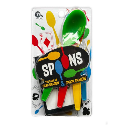 PlayMonster Spoons in a Case, Card Games for Kids - Spoons Game, Fun Family Games for Kids and Adults, Game Night, Travel Games, 3-6 Players, Ages 7+
