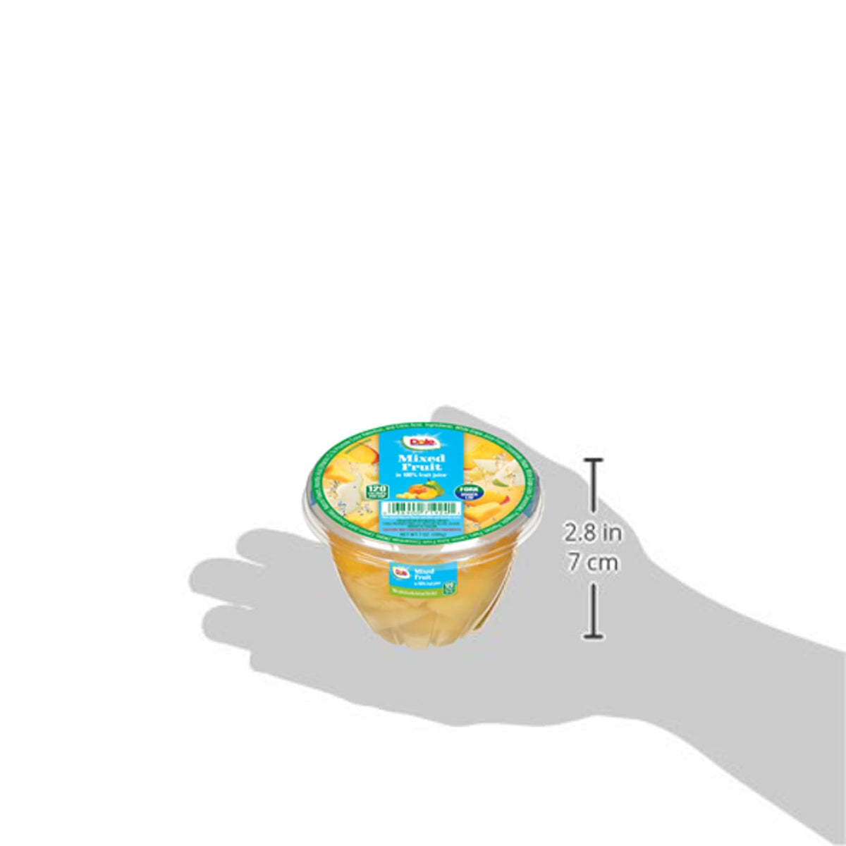 Dole Fruit Bowls Mixed Fruit in 100% Juice Snacks, 7oz 12 Total Cups, Gluten & Dairy Free, Bulk Lunch Snacks for Kids & Adults