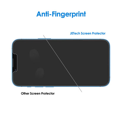 JETech Screen Protector for iPhone 15 6.1-Inch, Bubble Free, Tempered Glass Film with Easy Installation Tool, Case-Friendly, HD Clear, 2-Pack