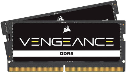 CORSAIR Vengeance SODIMM DDR5 RAM 16GB (1x16GB) 4800MHz CL40-40-40-77 1.1V Intel AMD Laptop Notebook Memory - Black (CMSX16GX5M1A4800C40)