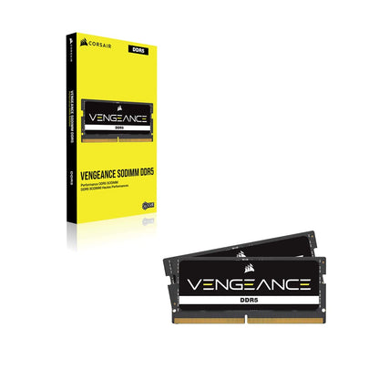 CORSAIR Vengeance SODIMM DDR5 RAM 16GB (1x16GB) 4800MHz CL40-40-40-77 1.1V Intel AMD Laptop Notebook Memory - Black (CMSX16GX5M1A4800C40)