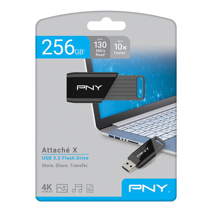 PNY 256GB Attaché X USB 3.2 Gen 1 Flash Drive