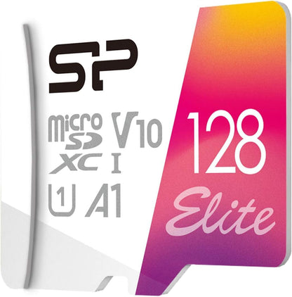 Silicon Power 128GB Micro SD Card U3 SDXC Up to 100MB/s High Speed Memory Card for Cams, DJI Pocket and Drones