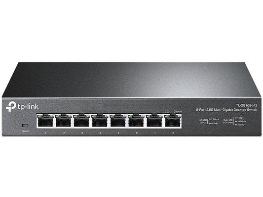 TP-Link TL-SG105-M2 - 5 Port Multi-Gigabit Unmanaged Network Switch, Ethernet Splitter, 2.5G Bandwidth, Plug & Play, Desktop/Wall-Mount, Fanless Metal Design, Free Expert Help
