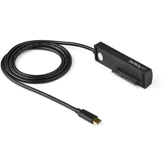 StarTech SATA to USB-C Cable, USB 10Gbps to 2.5in and 3.5in SATA I II III Hard Drive Adapter, External Converter for SSD or HDD Data Transfer