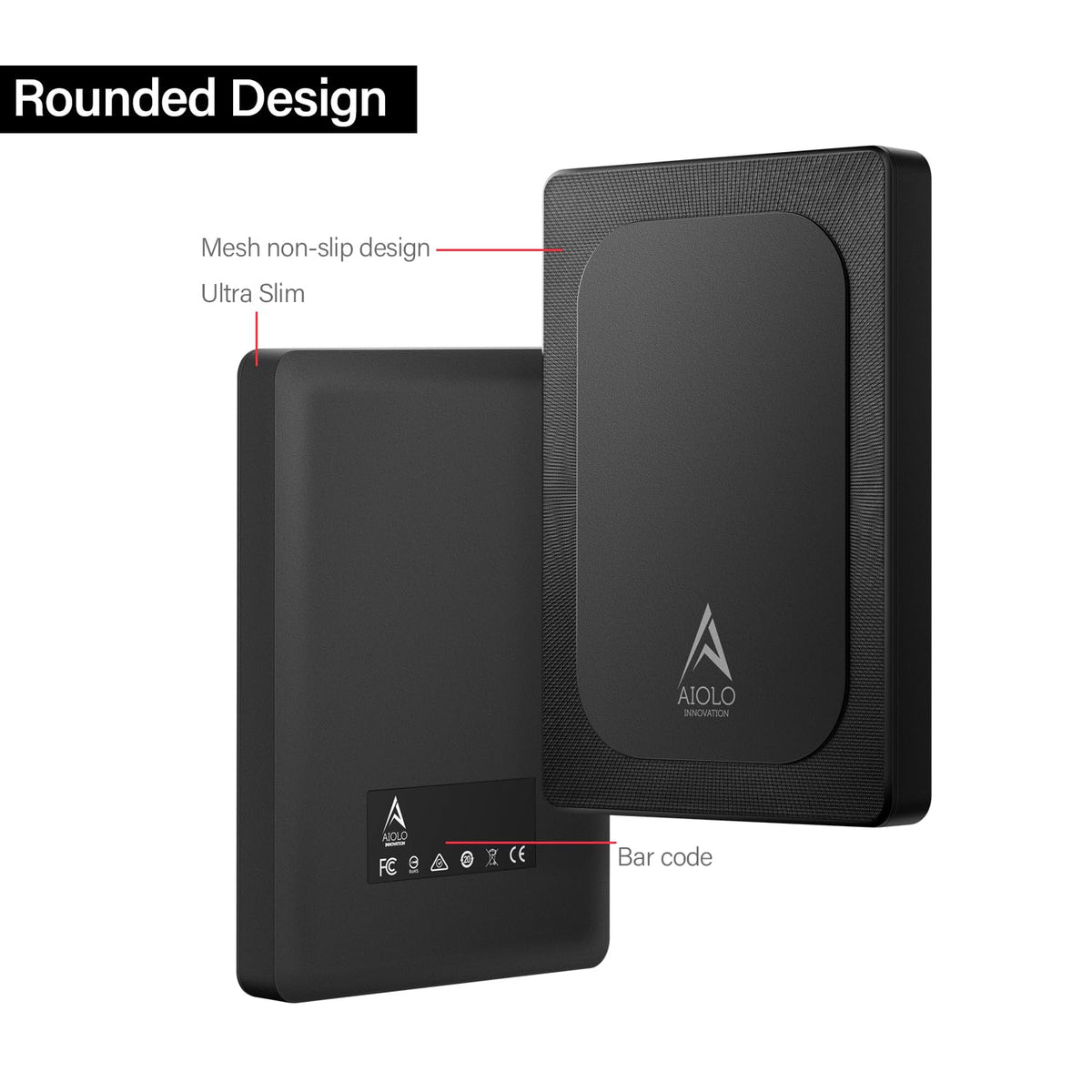 Aiolo Innovation 500GB External Hard Drive Ultra Slim Portable HDD-USB 3.0 for PC, Mac, Laptop, PS4, Xbox one,Xbox 360 HD-A4