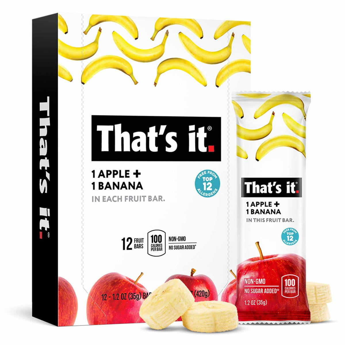That’s it. Variety, 100% Natural Real Fruit Bar, High Fiber Vegan, Gluten Free Healthy Snack, Paleo for Children & Adults, Non GMO No Added Sugar (Blueberry, Strawberry, Fig) (36 Pack)