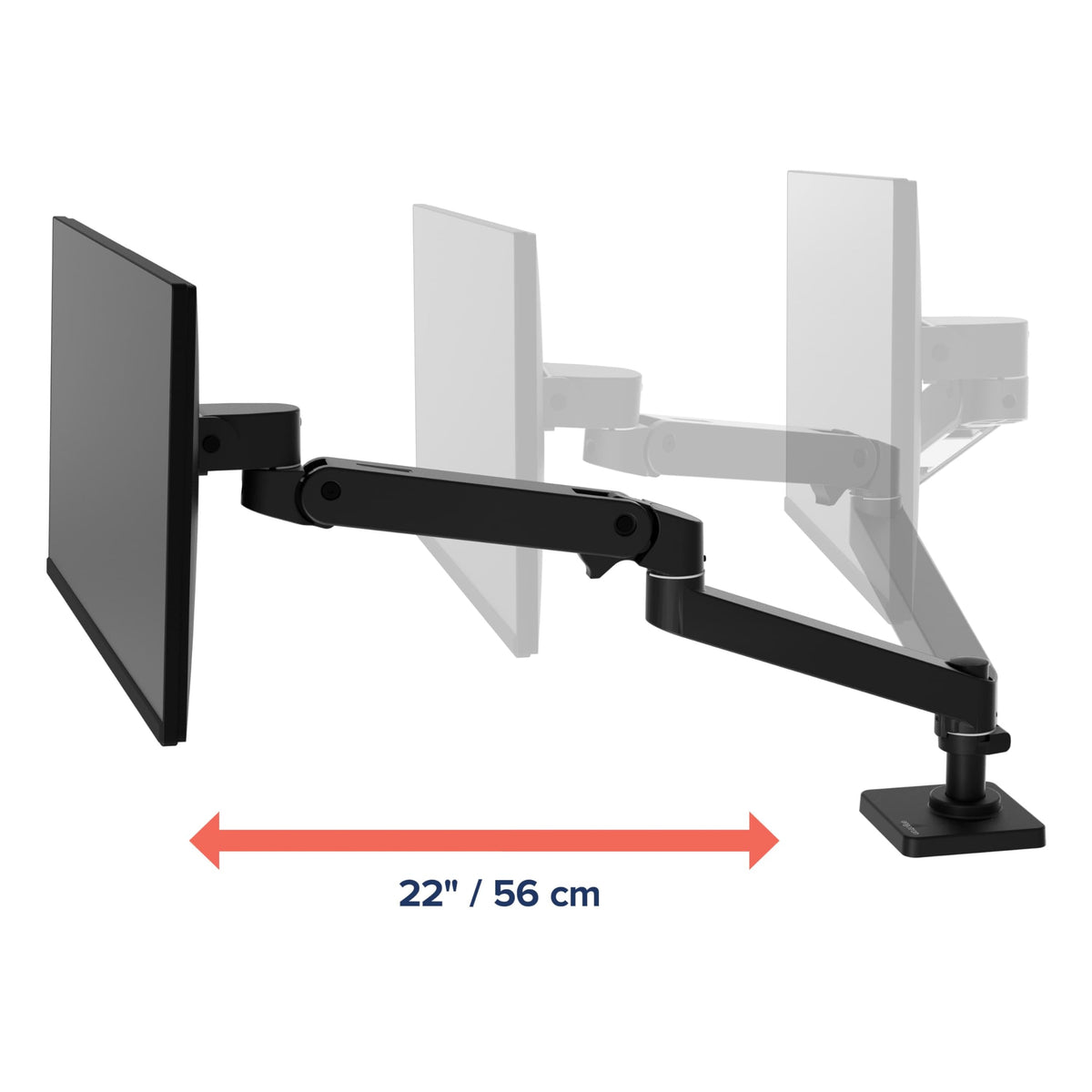 Ergotron – LX Monitor Arm, Single Monitor Desk Mount – fits Flat Curved Ultrawide Computer Monitors up to 34 Inches, 7 to 25 lbs, VESA 75x75mm or 100x100mm – Polished Aluminum