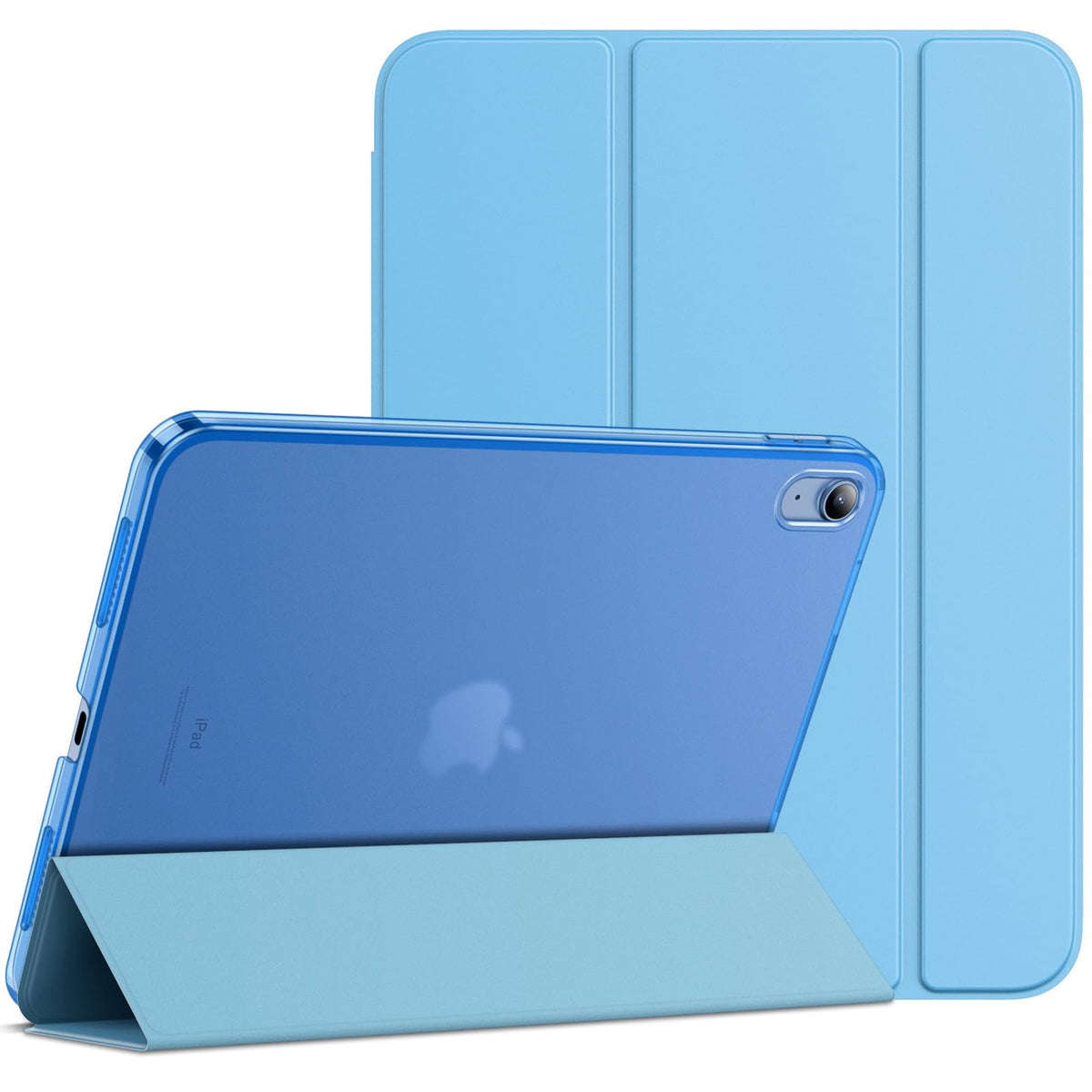JETech Case for iPad (A16) 11th Generation 11 Inch 2025 / iPad 10th Generation 10.9 Inch 2022, Slim Smart Cover with Hard PC Translucent Back, Supports Touch ID, Auto Wake/Sleep (Navy Blue)