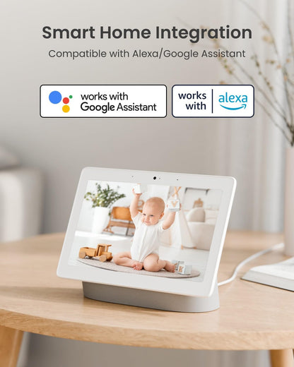 REOLINK E1 Pro 3K PT Wi-Fi Indoor Camera for Baby & Pet Monitoring, Auto Tracking, 5MP Night Vision Enhanced by F1.6 Aperture, Person/Pet/Baby Crying Detection, 2.4/5GHz Wi-Fi, Two-Way Audio