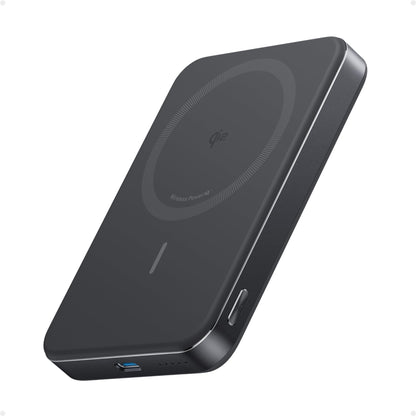 Anker MagGo Power Bank, Ultra-Slim 10,000mAh Magnetic Battery Pack, Qi2 Certified 15W Ultra-Fast MagSafe Compatible Portable Charger, Ergonomic Design, for iPhone17/16/15/14 Series, and More