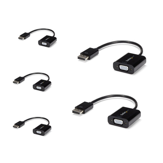 StarTech.com DisplayPort to VGA Adapter - Active DP to VGA Converter - 1080p Video - DP/DP++ Source to VGA Monitor Cable Adapter - DP to VGA Adapter Dongle Digital to Analog - DP 1.2 to VGA (DP2VGA3)