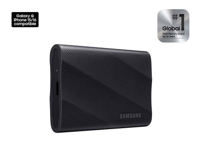 Samsung T9 Portable SSD 2TB, USB 3.2 Gen 2x2 External Solid State Drive, Seq. Read Speeds Up to 2,000MB/s for Gaming, Students and Professionals, MU-PG2T0B/AM, Black