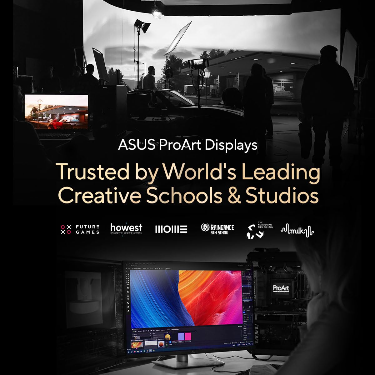 ASUS ProArt Display PA278QV 27” WQHD (2560 x 1440) Monitor, 100% sRGB/Rec. 709 ΔE < 2, IPS, DisplayPort HDMI DVI-D Mini DP, Calman Verified, Eye Care, Anti-Glare, Tilt Pivot Swivel Height Adjustable