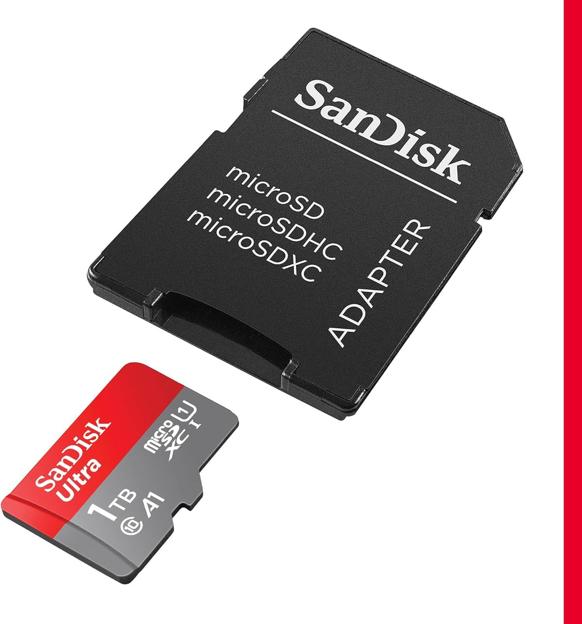 SANDISK 256GB Ultra microSD Card + Adapter, Up to 150MB/s Read Speeds