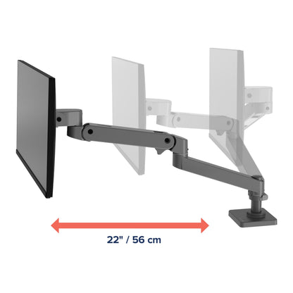 Ergotron – LX Monitor Arm, Single Monitor Desk Mount – fits Flat Curved Ultrawide Computer Monitors up to 34 Inches, 7 to 25 lbs, VESA 75x75mm or 100x100mm – Polished Aluminum