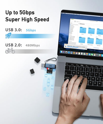 uni SD Card Reader,High Speed USB C to Micro SD Memory Card Adapter USB 3.0