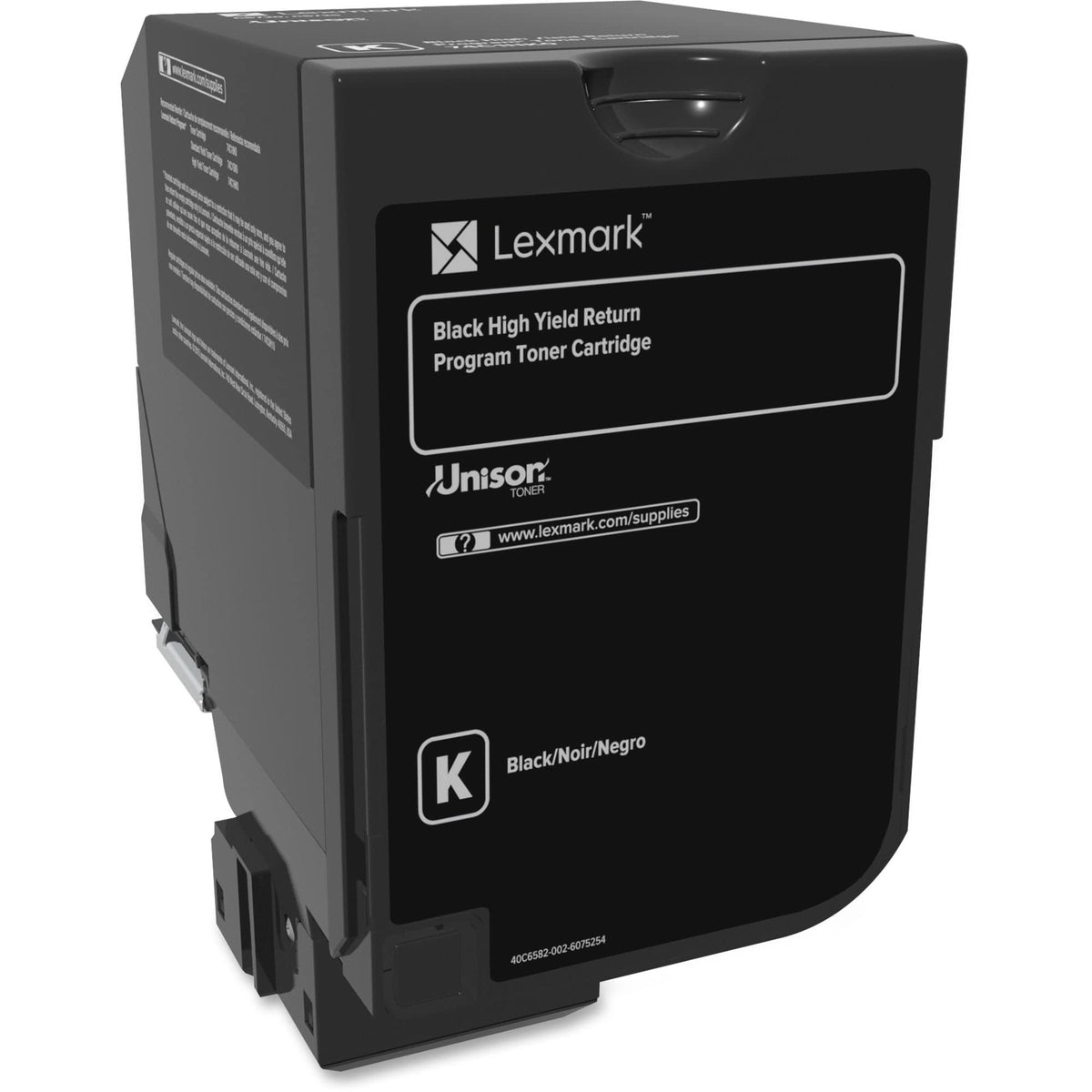 Lexmark 74C1HY0 Unison Toner Cartridge, Yellow, 1 Size